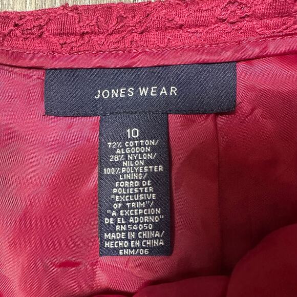 Jones Wear Vintage Strawberry Pink Skirt - Picture 4 of 6